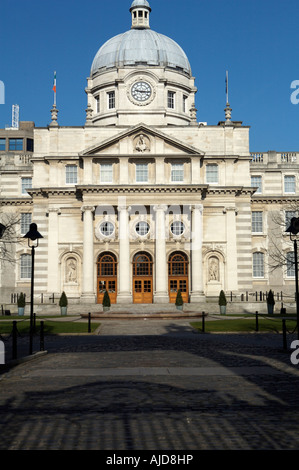 Die irische Regierung Gebäude am oberen Merrion Street Dublin Eire Irland EU Europa auch als Dail Eireann in Irischen bekannt Stockfoto