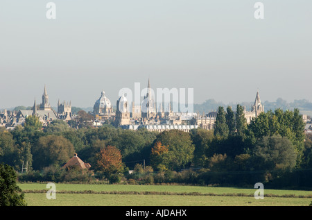 Oxford Spires gesehen von South Hinksey, Oxfordshire, England, UK Stockfoto