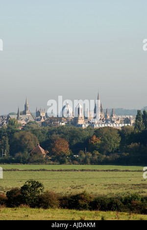 Oxford Spires gesehen von South Hinksey, Oxfordshire, England, UK Stockfoto