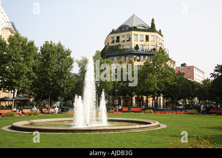 Berlin Prager Platz Platz Bezirk Charlottenburg-Wilmersdorf Stockfoto