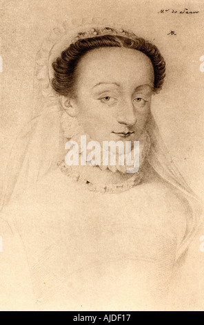 Charlotte de Beaune Semblançay, Viscountess von Touren, Baroness De Sauve, Marquise de Noirmoutier, 1551 - 1617. Stockfoto