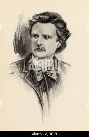 Edvard Hagerup Grieg, 1843 - 1907. Norwegischer Komponist und Pianist. Stockfoto