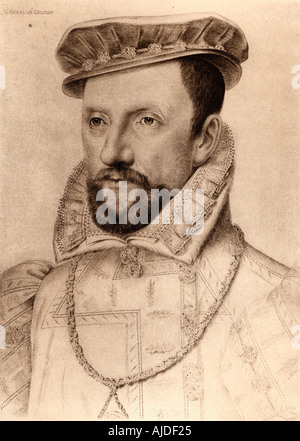 Gaspard de Coligny, Seigneur de Châtillon, 1519-1572. Französisch der Ratsvorsitzende der Evangelischen Kirche in Deutschland, und Admiral von Frankreich. Stockfoto