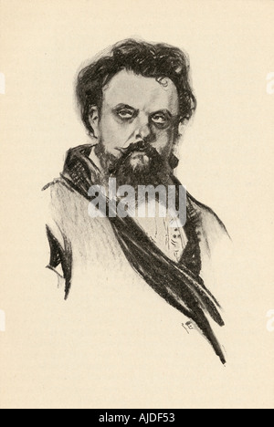 Modest Petrovich Mussorgskij, 1839 - 1881. Russischen Komponisten. Stockfoto