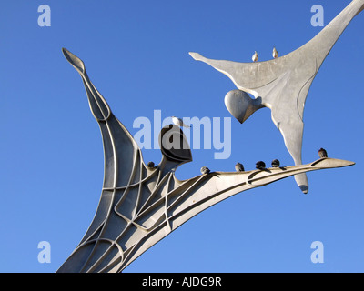 Skulptur mit dem Titel "Empowerment", Lincoln, England Stockfoto