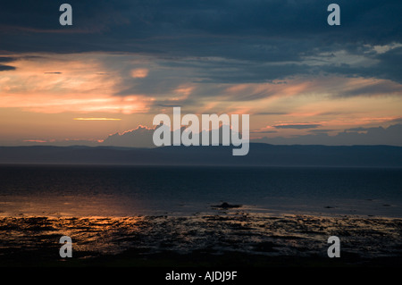 Sonnenuntergang über Saint Laurence Fluss Stockfoto