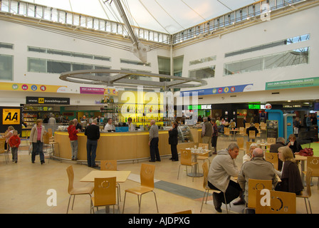 Abflug-Lounge, Eurostar-Terminal, Folkestone, Kent, England, Vereinigtes Königreich Stockfoto