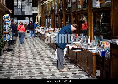 Frankreich Paris Buchhandlungen in Passage Jouffroy Stockfoto