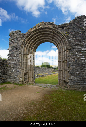 Strata Florida Abtei, Pontrhydfendigaid, Tregaron, Ceredigion, Wales, UK Stockfoto