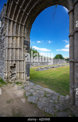 Strata Florida Abtei, Pontrhydfendigaid, Tregaron, Ceredigion, Wales, UK Stockfoto