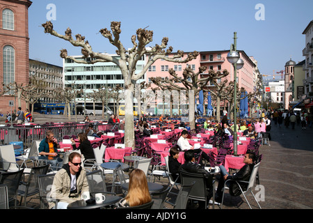 Hessen Hessen Frankfurt Am Main Neue Kraeme Stockfoto