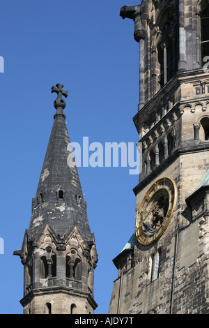 Berlin Bezirk Charlottenburg Wilmersdorf Breidscheidplatz Gedaechtniskirche Kaiser Wilhelm Gedächtniskirche Stockfoto