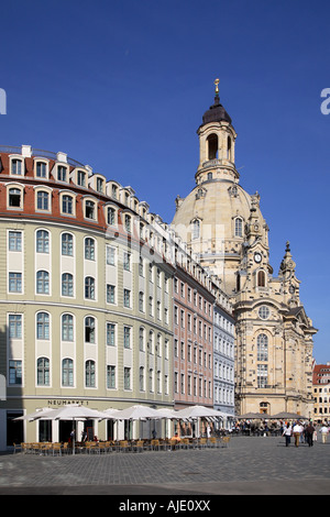 Sachsen Sachsen Dresden Frauenkirche Neumarkt Frau Kirche unserer Dame Frauen Kirche Kirchen Kirche Stockfoto