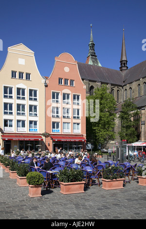 Vorpommern Rostock Neuer Markt neuer Platz Platz Marktplatz Stockfoto