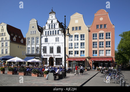 Vorpommern Rostock Neuer Markt neuer Platz Platz Marktplatz Stockfoto