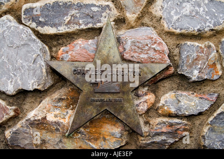 Brass Star, Gedenken, Charles Laughton, englischer Bühnen- und Filmschauspieler, London an der Royal Academy, Dramatic Art, geboren Scarborough, Yorkshire,1899 Stockfoto