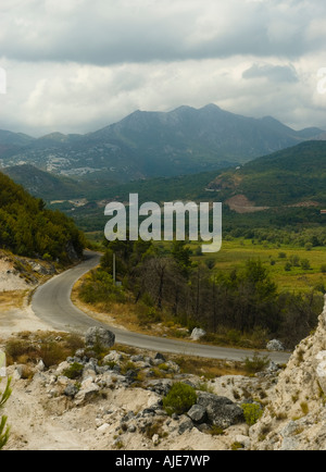 Blick vom in der Nähe von Skadar See, Montenegro Stockfoto