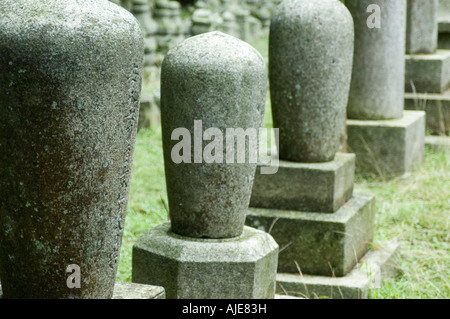 Mönch-Schreine (Graves) Hieizan Enryakuji (Enryaku-Ji), Mount Hieizan (Hiei-Zan), Kyoto, Japan Stockfoto