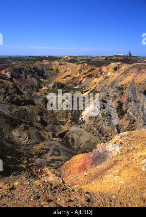 Parys Berg stillgelegten Kupfermine Amlwch Anglesey North Wales UK Stockfoto