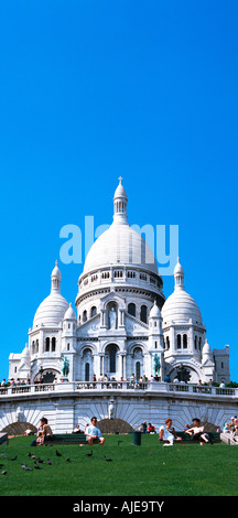 EU-FR Frankreich Region Ile de France Paris Montmartre der Basilika den Blockbustern Herz Sacre Coeur keine Rechte Dritter zur Verfügung Stockfoto