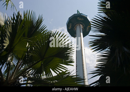 Carlsberg Sky Tower feste Antenne Fahrgeschäft Insel Sentosa Singapur Stockfoto