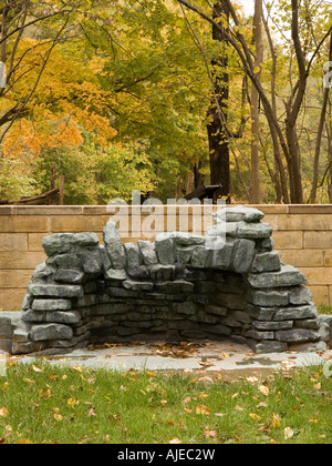 Kabine Site Memorial an der Lincoln Boyhood National Memorial Indiana USA Stockfoto