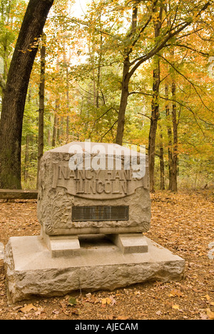 Nancy Hanks Lincoln Grab auf Lincoln Boyhood National Memorial, IN Stockfoto