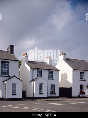 Ein Blick auf ein Dorf Cottage wahrscheinlich erbaut im neunzehnten Jahrhundert in finden County Antrim Nordirland Stockfoto