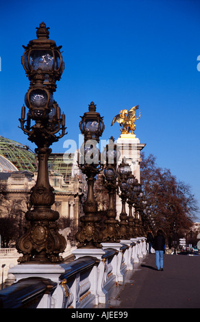 Pont Alexandre III, Paris, Frankreich Stockfoto