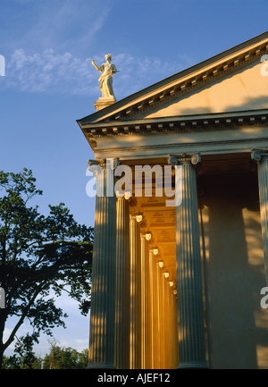 Tempel der Eintracht und Sieg in Stowe Landscape Gardens Buckinghamshire Stockfoto