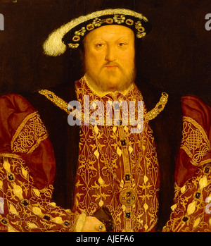 Porträt von Heinrich VIII. von Hans Holbein in Blickling Hall Norfolk Stockfoto