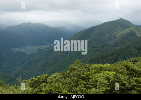 Blick vom Mount Hieizan Hiei-Zan Kyoto Japan Stockfoto