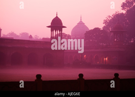 Agra Utar Pradesh Indien Asien Taj Mahal Moschee Stockfoto