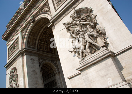 Frankreich Paris Ile De France Hochrelief Detail auf dem Arc De Triomphe In Place Charles De Gaulle von François Rude Stockfoto