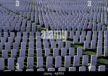 WW1 1914 1918 WELT EIN TYNE COT SOLDATENFRIEDHOF PASSENDALE PASSCHENDALE PASSCHENDAELE YPERN IEPER BELGIEN Stockfoto