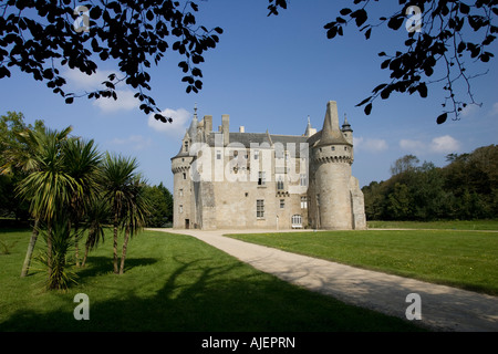 Château de Kerouzere in der Nähe von St. Pol de Leon Brittany France Stockfoto