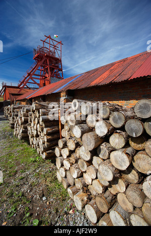 Große Grube, Blaenavon, National Mining Museum, Wales, Großbritannien Stockfoto