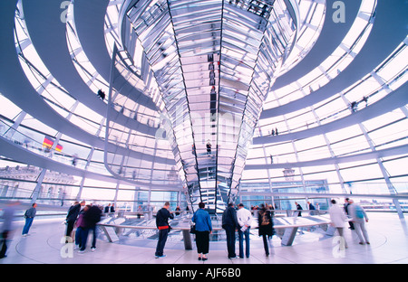Glassroof Reichstag Berlin Deutschland Stockfoto