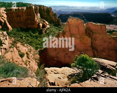 Ansicht von Bear Mountain Sedona Arizona Stockfoto