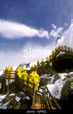 Höhle der Winde-Tour den American Falls in Niagara Falls NY Stockfoto