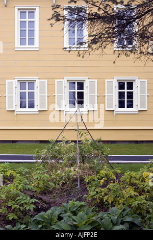 Das russische Bischof-Haus ist das älteste intakte russische Gebäude in Sitka, Alaska Stockfoto