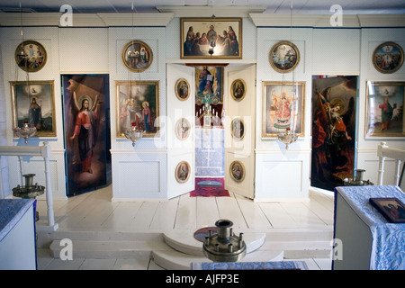 Das russische Bischof-Haus ist das älteste intakte russische Gebäude in Sitka, Alaska Stockfoto