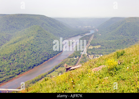 Den Susquehanna River bei Hyner Ansicht Pennsylvania PA Stockfoto