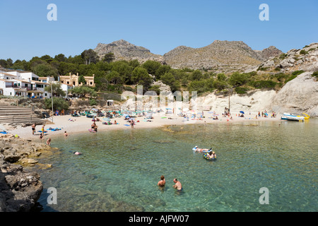 Strand, Cala San Vicente, Mallorca, Spanien Stockfoto