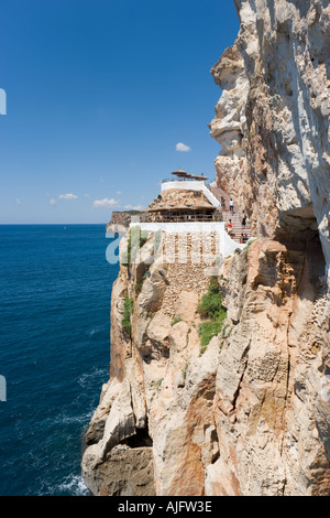 Cova d ' en Xoroi Höhle Komplex, Cala ' n Porter, Menorca, Spanien Stockfoto