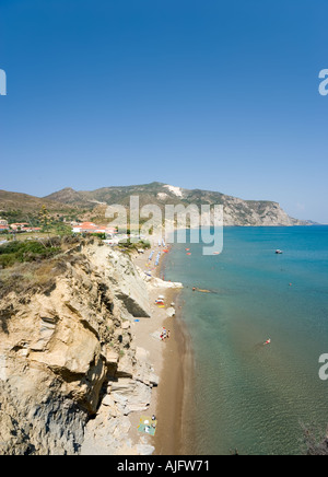 Strand von Kalamaki, Zakynthos, Ionische Inseln, Griechenland Stockfoto