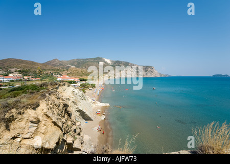 Strand von Kalamaki, Zakynthos, Ionische Inseln, Griechenland Stockfoto