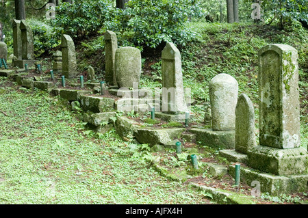 Mönch-Schreine (Graves) Hieizan Enryakuji (Enryaku-Ji), Mount Hieizan (Hiei-Zan), Kyoto, Japan Stockfoto