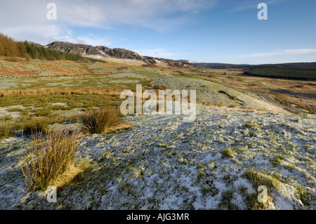 Große Wasser der Flotte Viadukt und Clints Dromore im Winter Dumfries and Galloway, Schottland Stockfoto