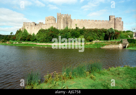 Pembroke Castle in Pembrokeshire Wales Stockfoto